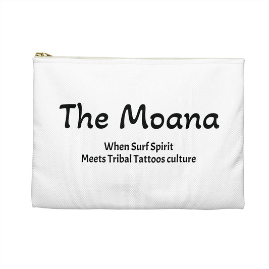 The Moana Surf Spirit Accessory Pouch - Tribal Tattoo Design Printify
