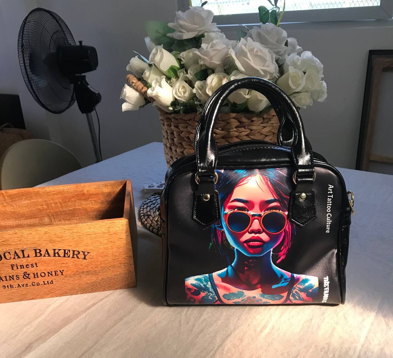 INKA Tattoo Art Handbag -  Limited Edition designer handbag from TheFamous Studio