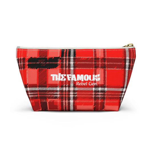 Pouch Bag - Aloha Red Plaid Limited Edition | TheFamous Studio