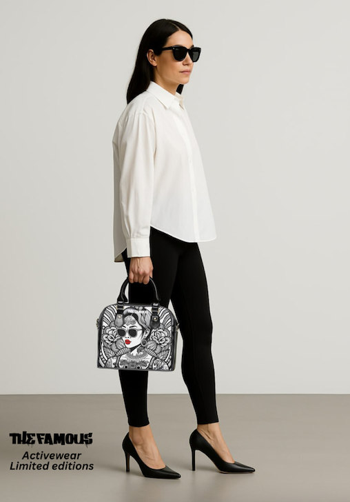 Fashion Handbag - LOUISE Red Lips Limited Edition by TheFamous Activewear Studio