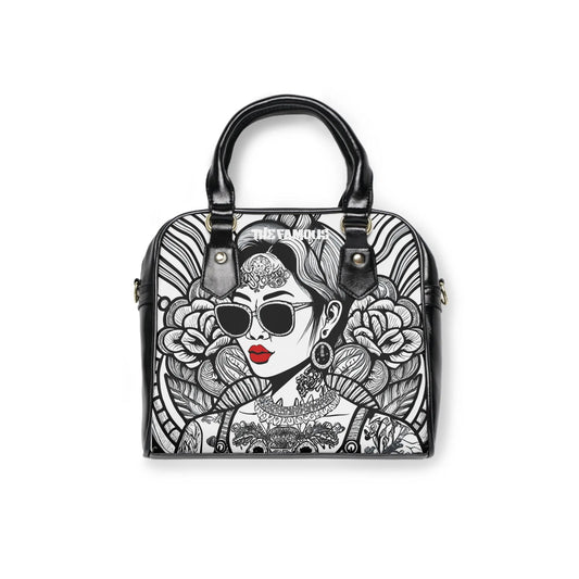The 'Streetwear' - LOUISE Red Lips - Limited Edition designer handbag | TheFamous Studio